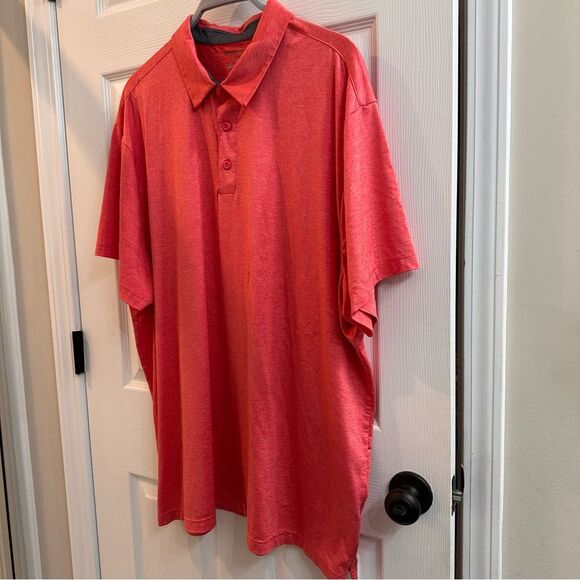 Member's Mark Men's Performance Polo Shirt Red Size XXX-Large - Picture 2 of 6